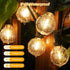 50FT 25+2 G40 Bulbs 2700K Ollny Outdoor String Lights, Waterproof Connectable Shatterproof Patio Lights with Edison