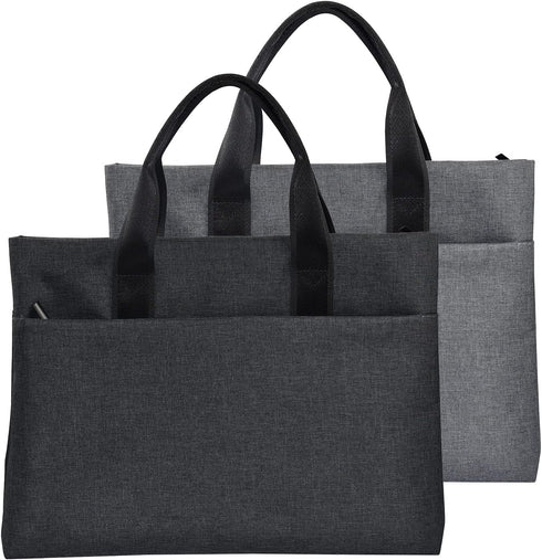 enyuwlcm Oxford Document Bag with Handle, Meeting Office School Organizer Handbag Briefcase for Paper Files, 1 Pack