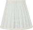 Aspen Creative 33112-2B 3" 5" 4-1/4" 2 Pack Small Pleated Empire Shape Chandelier Clip-On Lamp Shade, White, Top x