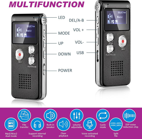 Relaxweex 3 1 8GB 1 1 Meter2) Pcs Ghost Hunting Equipment Kit Includes Pcs Audio Recorder Pcs Emf Detector Emf Meter