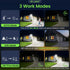 120V, 3CCT 3000K/4000K/6500K Light,ETL,3 40W 4500LM ALUSSO Motion Sensor Outdoor Lights Hardwired(Not Solar),Flood