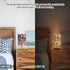 Bedside Lamp Cow Horse Print Brown Spots Table Lamp for Bedroom LED Nightstand Lamp Shade USB Ports Wood Base