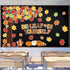 Fall Tree Classroom Bulletin Board Decorations Pumpkin Maple Leaves Cutouts for School Home Decor