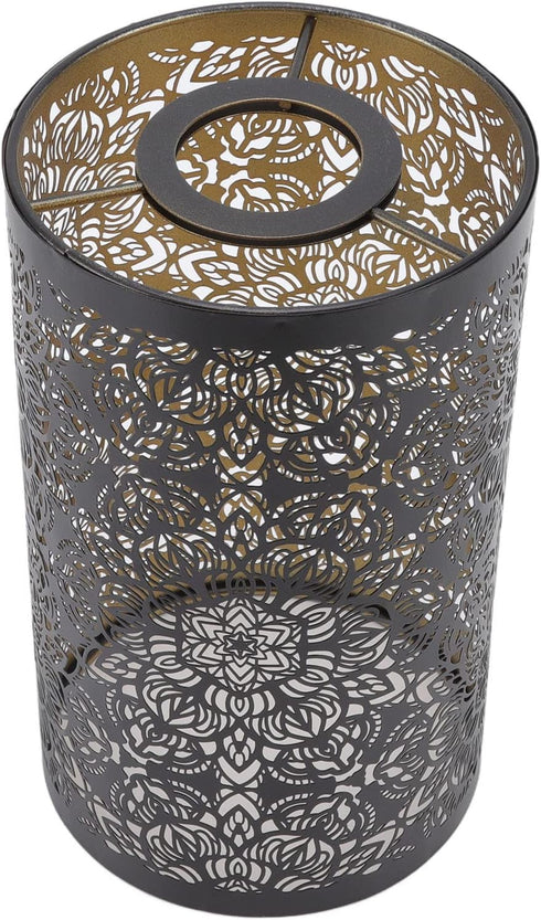 E27 E26 TOPINCN Metal Lamp Shade, Hollow Carving Pendant Light Lamp Shade Round Floor Lamp Shades Replacement