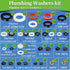 258 2-in-1 Set ZDBB Pcs Spigot Washer & Hose Gasket Kit for Assorted Outdoor Faucet Garden Hose Valve Stem Worn Out