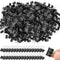 Black Binder Clips, 500 Pieces, 0.6 Inch Medium Paper Clamps for Classroom and Office Supplies