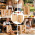 50 Packaging, (50) Funcoo Paper Bread Bags for Homemade Bread, Sourdough Bread Bags Bakery Bags with Window/Tin Tie Tab