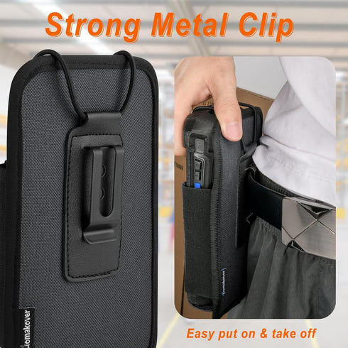 Homakover TC75x, TC75, TC70x, TC70, TC72, TC77, M60, MC65, MC67 Large Scanner Holster, Rugged Vertical Carrying Case