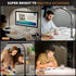 Motumen 25 Led Desk Lamp for Home Office, Eye-care Architect Light with Clamp, Smart Double Head Computer Monitor Table
