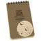 Rite In The Rain Weatherproof Top Spiral Notebook, 3" x 5", Tan Cover, Universal Pattern
