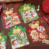 MOZXIRZ 4 Pack Cute Sticky Notes Cartoon Christmas Sticky Memo Pads Kawaii Small Self-Stick Memo Note Pad Office School