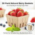 30 Pack Natural Pulp Fiber Berry Basket,Small Molded Produce Vented Basket Kitchen Supplies for Strawberry Blueberry