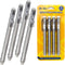 June Gold 4 Pack Retractable Mechanical Pen Erasers, Latex-Free White Vinyl for Precision Erasing