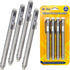 June Gold 4 Pack Retractable Mechanical Pen Erasers, Latex-Free White Vinyl for Precision Erasing