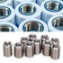 10Pcs M12 to M8 Thread Reducer Nuts, Stainless Steel Conversion Kit for Plumbing Connections