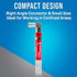 Jonard Tools PT-100 Coax Cable Wire Tracer Pocket Continuity Tester & Toner with Audible Beep and LED, Red