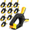 10 Pack 4 Inch Spring Clamps, Plastic Clamps for Tarps, Crafts, Backdrop, and Pool Cover with 2 Inch Mouth Opening