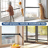 17-50 Inch Abiglifty Sliding Door Security Bar, Adjustable Heavy Duty Security Bar with Rubber Tips for Sliding Patio