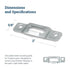 Picture Hang Solutions 100 Pack PHS T-Screw Security Plate Lock - Wood Frame Security Hanger - Anti Theft Picture