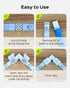 JACKYLED 30 Pcs 3-Pin LED Connectors, 10mm L Shape Unwired Solderless Adapter Connectors for WS2811 WS2812B
