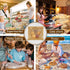 400 7.5 7.1 Inch PCS Heat Seal Bakery Bags with Window x Grease-Proof Pastry Bag with Window Donut Bags To Go