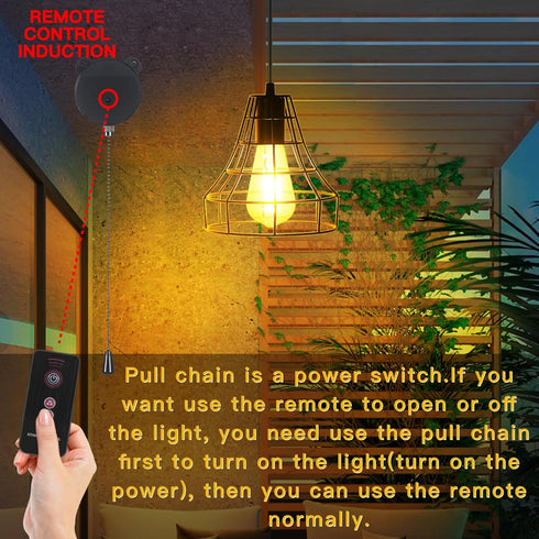 Solar Pendant Lights Outdoor Indoor with Remote, Chicken Coop Lights Solar Powered Shed Light with ON Off Switch,Solar