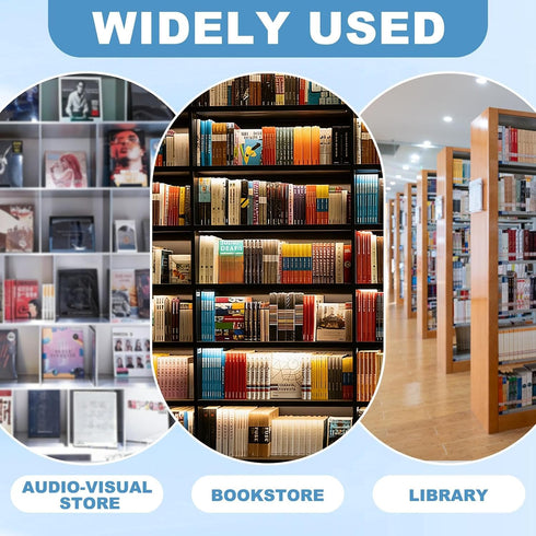 Hushee 5 Pack Album Acrylic Book Stand for Display Adjustable Clear Book Display Holder Easel Rack Stand for Home
