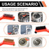 Rkiiqii Set, 6 Wire Brush Pcs Professional Wire Brushes for Cleaning Rust, Stainless Steel/Brass/Nylon Brushes, Small