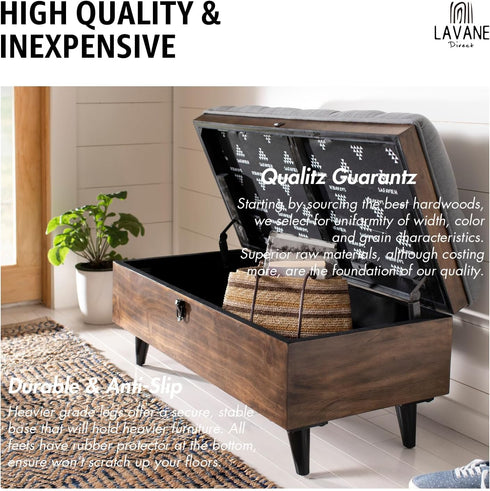La Vane 4 inch 10cm 4PCS / Wooden Furniture Legs, Soild Wood Oblique Tapered Black Replacement Feet with Mounting Plate