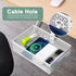 ROSYLINE Drawer Under Desk Storage Organizer - Clamp on Desk Drawer, Hanging Desk Storage, Under Desk Mount Tray, White