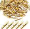 Mini Plastic Clips, 100 Pieces, Utility Photo Clips, 3.5 x 0.5 x 0.7cm, Gold