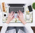 Cute Flowers Desk Mat, Pressed Dried Floral Mouse Pad, XXL Large Extended Gaming Mousepad 31.5x15.75 in for Women Office