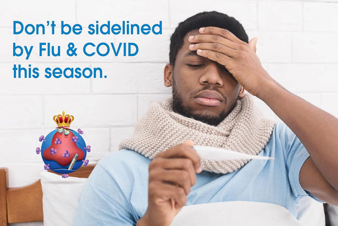 OSOM Flu SARS-CoV-2 Combo Home Test, 2 Flu/COVID-19 Tests, 10-Minute Results, Made in USA