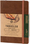 Pentalic 4" x 6" Pocket Sketchbook Traveler Journal, 160 Pages, Copper Metallic