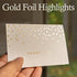 50 3.5" 5", PCS Thank You Cards with Gold Foil Dots, x Thank You Notes, Ivory Cards With Envelopes for Wedding