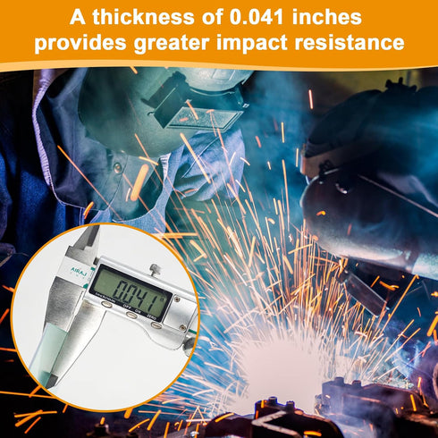 100PCS 2"x4.25" Welding Helmet Replacement Lens, Clear Anti-Scratch Polycarbonate Lens for Arc/MIG/TIG Welding, Fits