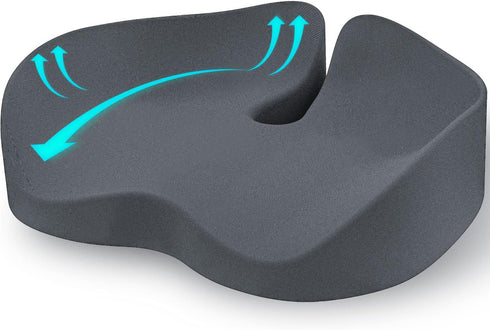 Upgraded Ergonomic Pressure Relief Seat Cushion for Tailbone & Sciatica Coccyx, Low