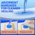 4x4 10 Large Waterproof Bandages Silicone Foam Dressing for Sensitive Skin Wound Care, Adhesive Cohesive Pad
