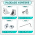30 Set Silver 2020 Series Aluminum Extrusion Profile Connector, Includes Wrench and Corner Brackets