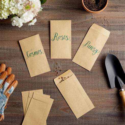 Juvale 100-Pack Brown #7 Small Money Envelopes, 3.5 x 6.5 Inches for Budgeting and Money Saving Challenges
