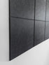 Large Black Cork Board Alternative - 12 Pack Felt Wall Tiles with Removable Adhesive Tabs for Office, Pin Board, Tack