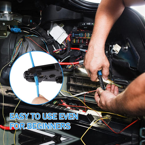 Kuject 420PCS Heat Shrink Butt Connectors, 4 Sizes Insulated Waterproof Wire Connector Kit