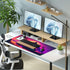 Pink Purple Neon Sunset Desk Mat Mousepad, Cool Futuristic Car Extended Large Gaming Mouse Pad, 31.5 x 15.7 inch