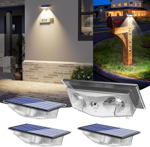 Solar Lights Outdoor for Mailbox, House Numbers, Address, Sign - 3000K/4000K/6000K 3