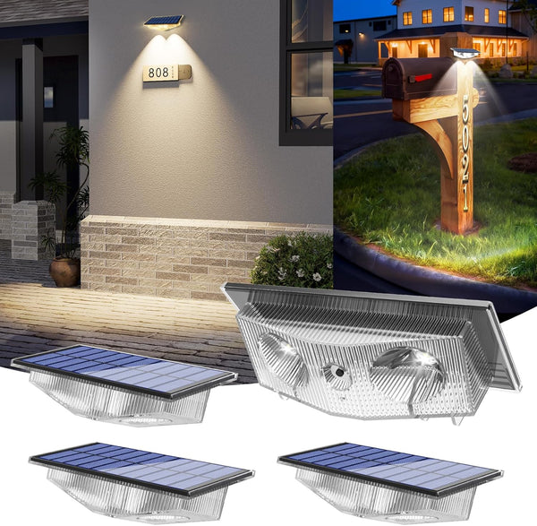Solar Lights Outdoor for Mailbox, House Numbers, Address, Sign - 3000K/4000K/6000K 3