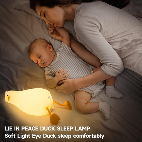 Cute Duck/Chicken/Rabbit/Panda NightLight, LED Squishy Animal Novelty Lamp for Toddler Baby Kids, Nursery Touch Kawaii