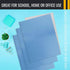 Better Office Products Light Blue Paper 2 Pocket Folders with Prongs, 50 Pack, Letter Size, Matte Texture