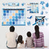Ocean Sea Calendar Bulletin Board Set for Classroom Decoration with Sea Animals and Weather Chart