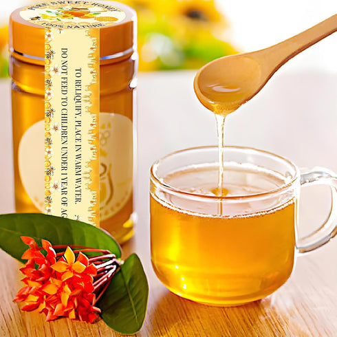Well Tile 500Pcs 1 3.5 Inch-Tamper Pure Honey Stickers Safe Secure Tamper Evident Seals Stickers for Lids x Proof