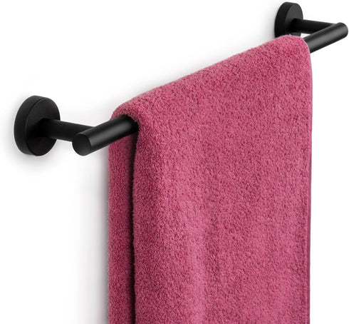 Marmolux Acc 14 Inches Matte Black Hand Towel Holder, Bathroom Hardware Towel Bar, Stainless Steel Wall Mount